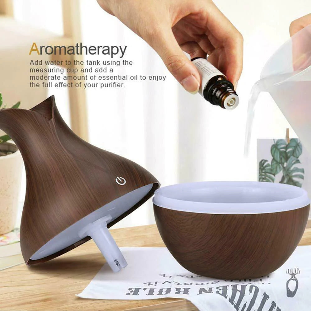 "Ultimate Aromatherapy Experience: 4-In-1 Essential Oil Diffuser, Humidifier, Air Purifier, and LED Light"