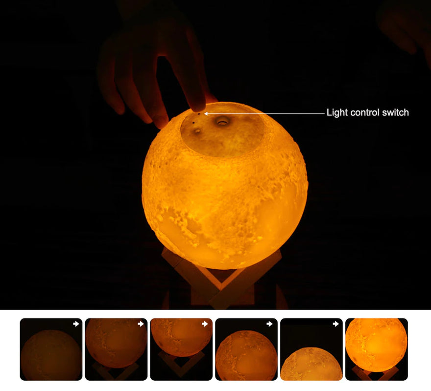 "Magical Moonlight Humidifier: Enhance Your Room with Soothing Mist and Soft Moonlight Glow - USB Charging, 880ML Capacity"