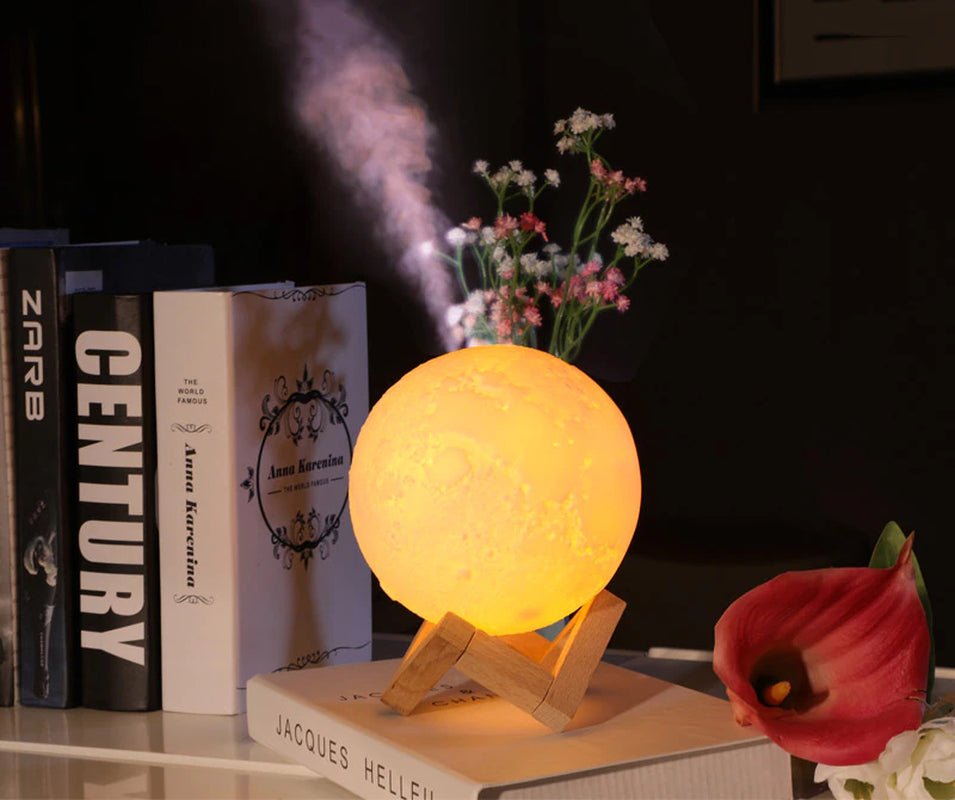 "Magical Moonlight Humidifier: Enhance Your Room with Soothing Mist and Soft Moonlight Glow - USB Charging, 880ML Capacity"