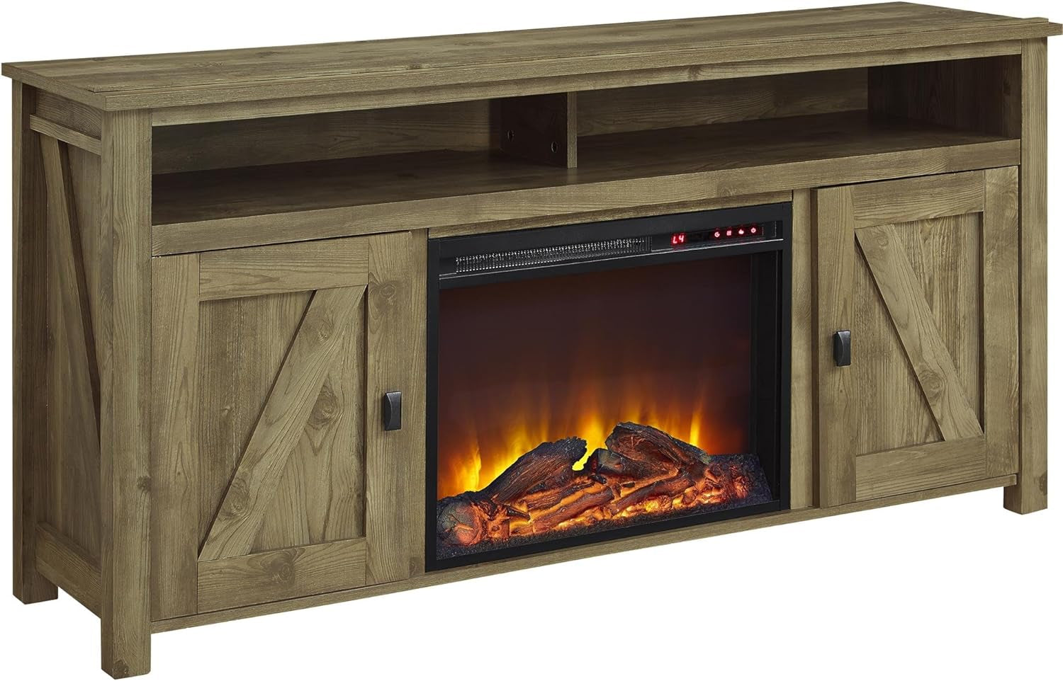 "Cozy Farmington Electric Fireplace TV Console - Perfect for Tvs up to 60" - Natural Beauty at Its Finest"