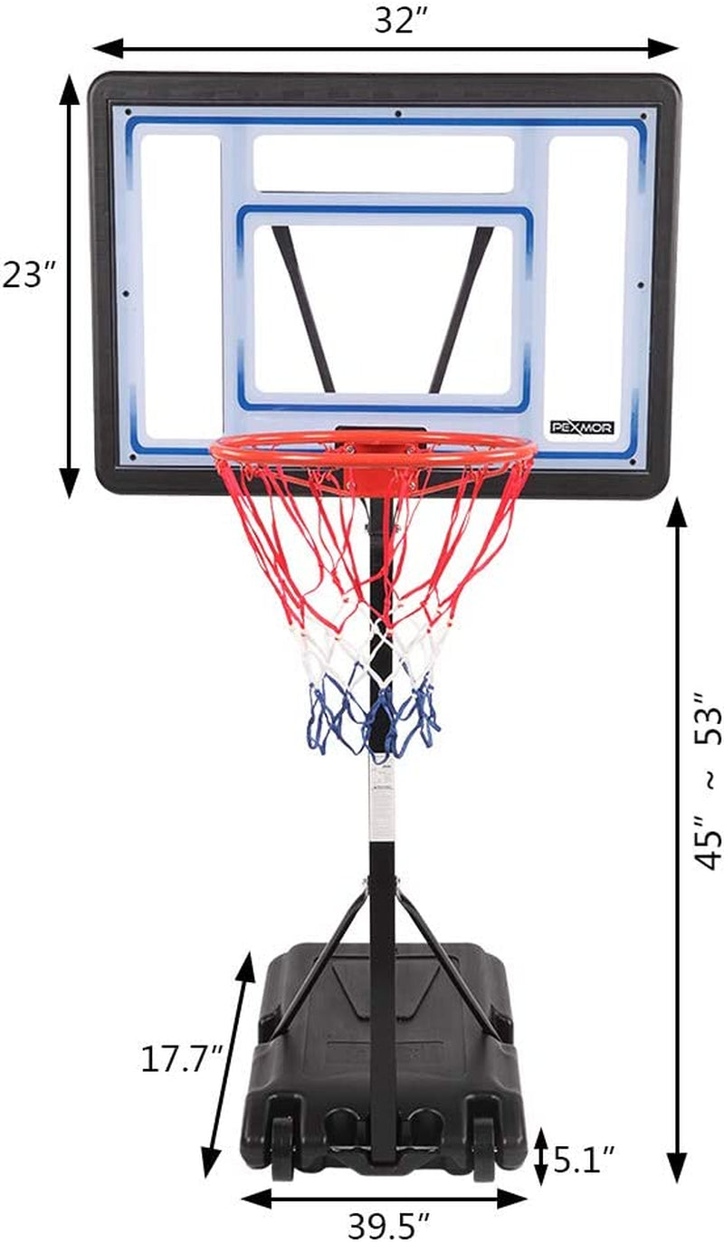 "Ultimate Poolside Basketball Fun: Adjustable Height Swimming Pool Basketball Hoop with Durable PVC Backboard and Dual Basketball Nets - Perfect for Kids and Adults!"