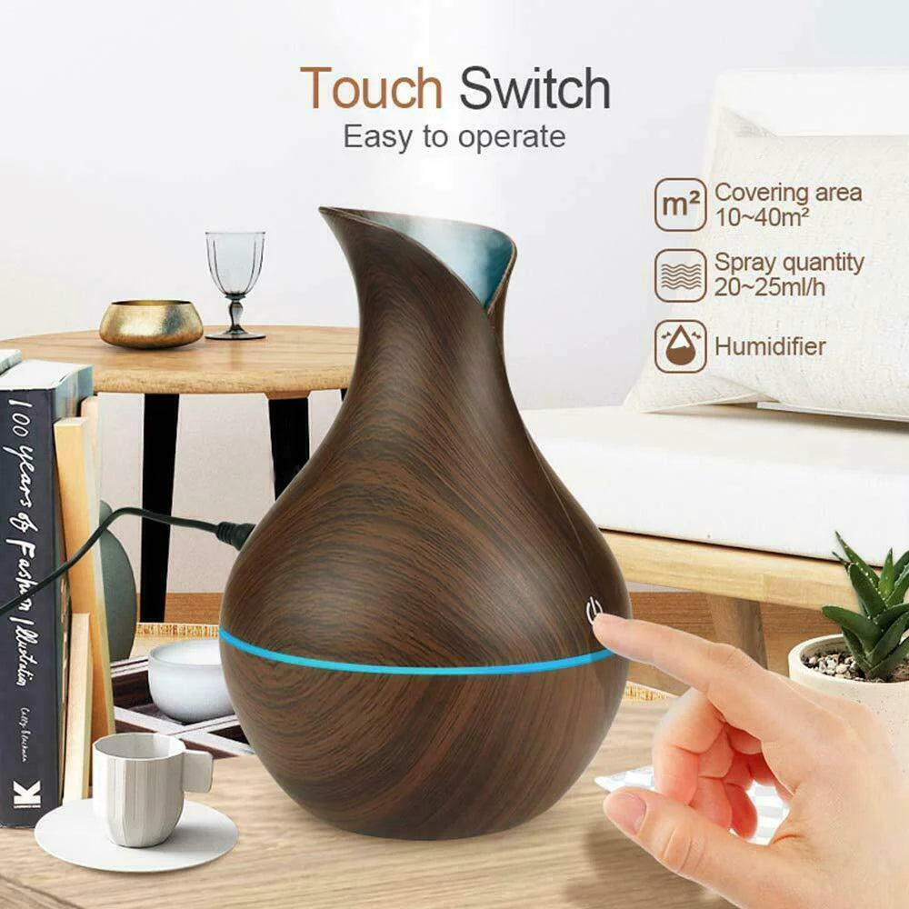 "Ultimate Aromatherapy Experience: 4-In-1 Essential Oil Diffuser, Humidifier, Air Purifier, and LED Light"